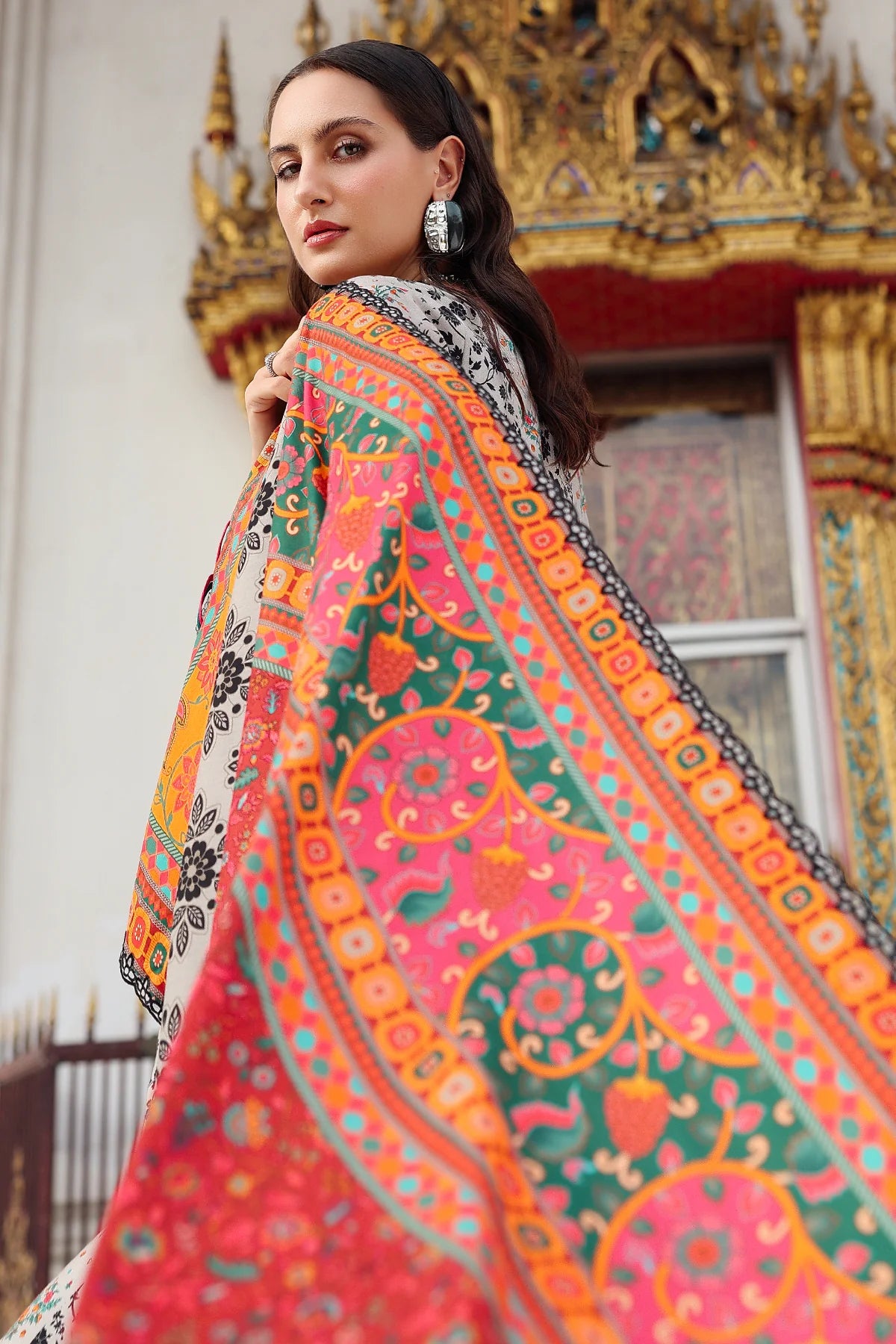 3-PC Unstitched Embroidered Linen Collection